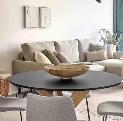 Декоративное блюдо из массива альбиции Mely Ø48 CM 5