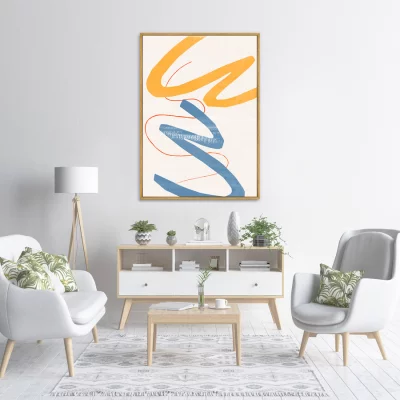 Постер на холсте Color vibes 75X105 CM 3