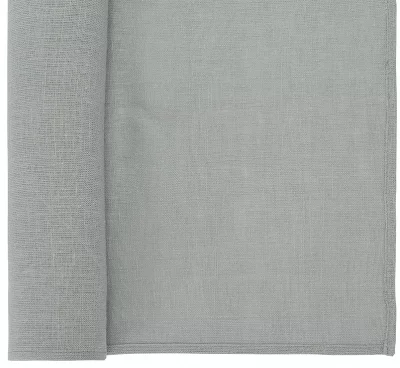 Дорожка на стол из стираного льна Essential 45X150 CM серого цвета 3