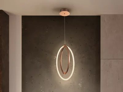Подвесной светильник Ocellis LED 22Ø розовое золото 21X12X40 CM 4