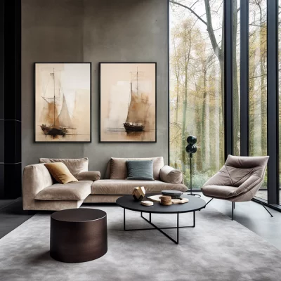 Набор из двух постеров на холсте The Coravels 75X105 CM 4