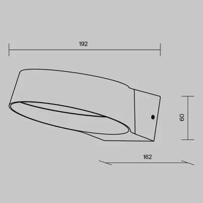 Уличный настенный светильник 19.2X16.2X6 CM 16