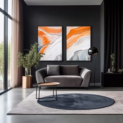 Набор из двух постеров на холсте Salt lakes 75X105 / 75X105 CM 4
