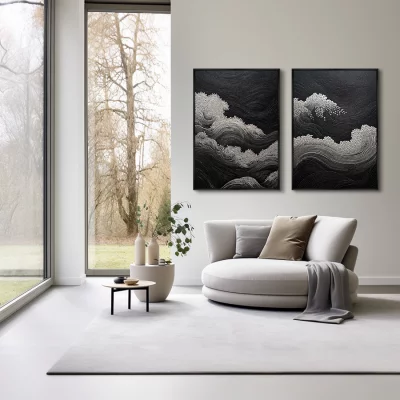 Набор из постеров на холсте Restless ocean 75X105 / 75X105 CM 4