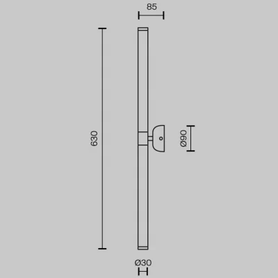 Настенный светильник Axis 3X9X63 CM 6
