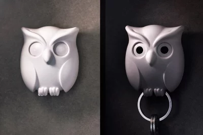 Держатель для ключей night owl белый 4