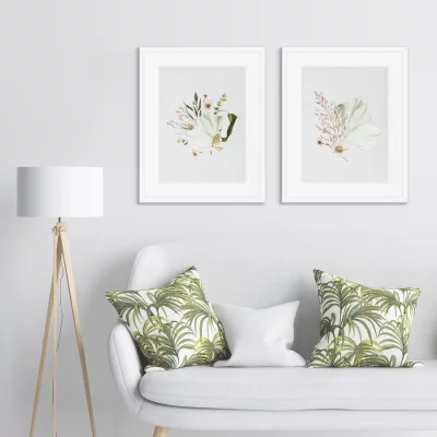 Диптих Floral set in pale shades No3 42X52 / 42X52 CM 4