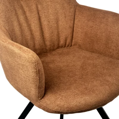 Комплект из 2 стульев Grant терракотовый шенилл на поворотном механизме 120X61X92 CM 7