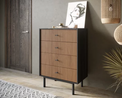 Вертикальный комод с четырьмя ящиками Emerson 80X45X110 CM 4
