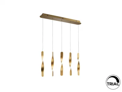 Люстра Twist 5L золотая 77X41X9 CM 13