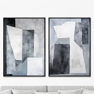 Композиция из двух репродукций картин на холсте Ice Chess 75X105 / 75X105 CM 8