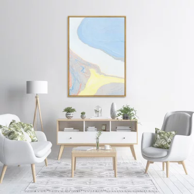 Постер на холсте The river flow 75X105 CM 3