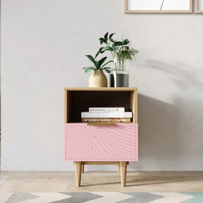 Тумбочка прикроватная Line 40X35X55 CM pink 4