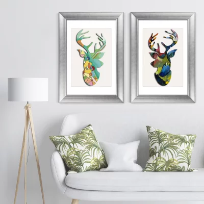 Постер Deer geometric beauty 51X71 CM 7