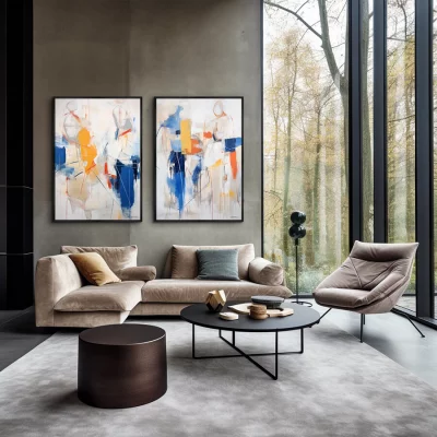 Набор из двух постеров на холсте Persone 75X105 / 75X105 CM 4