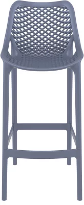 Стул пластиковый барный Air 45X53X105 CM серый 4