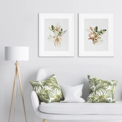 Набор двух постеров Floral set in pale shades 42X52 / 42X52 CM 4