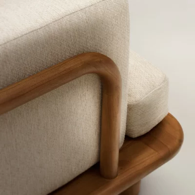 Диван с каркасом из тика Turqueta 230X100X74 CM 5