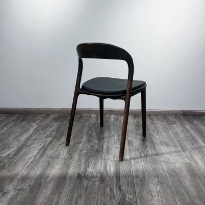 Подушка к стулу Лугано без подлокотников черная экокожа 45X43X2 CM 8