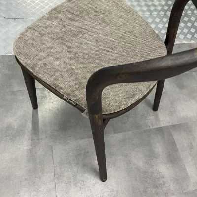 Подушка на стул Лугано без подлокотников бежево-коричневая ткань 45X43X2 CM 6