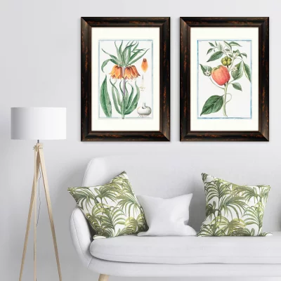 Диптих Flore pulchre rubente 51X71 / 51X71 CM 5