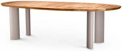 Обеденный стол для улицы Free Form 259X110X76 CM 5