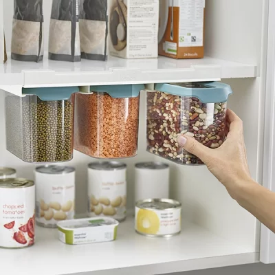 Набор из 3 подвесных контейнеров для хранения Cupboardstore 1300 ml тёмный опал 13