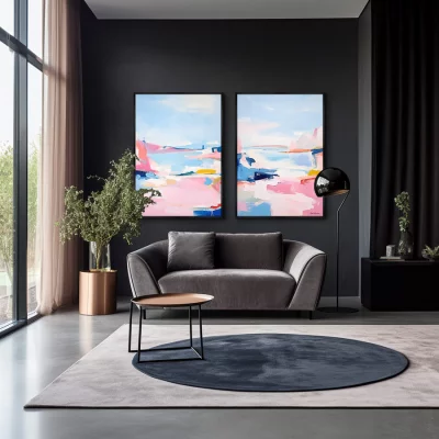 Набор из двух постеров на холсте Landscape Collection 75X105 / 75X105 CM 4