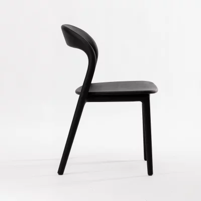 Стул Лугано без подлокотников массив березы тон черный матовый 46X45X78 CM 3