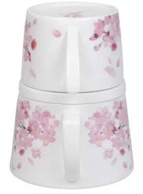 Набор чайник заварочный и кружка Cherry Blossoms 650 / 650 ml 3