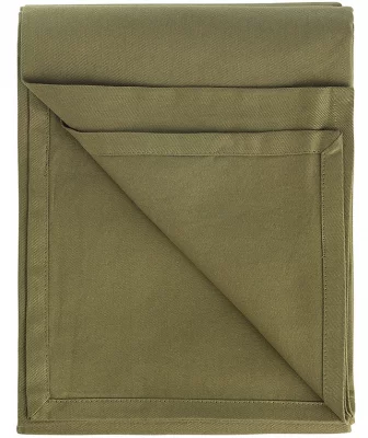 Скатерть из хлопка Essential 170X170 CM оливкового цвета 3