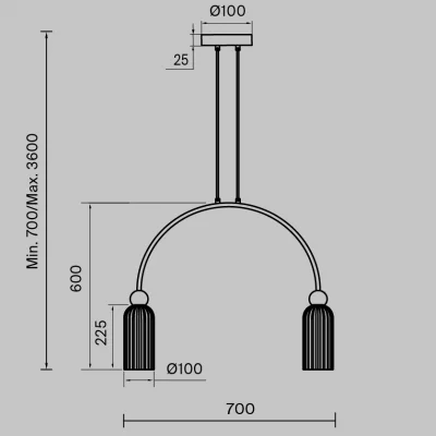 Подвесной светильник Antic 70X10X70 CM 5