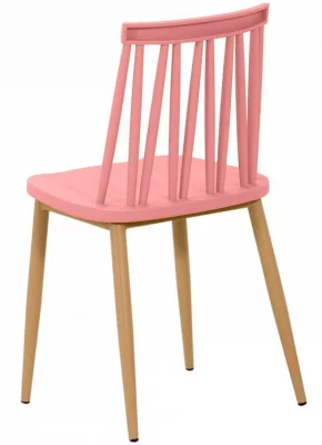 Стул Zig Zag 48X45X81 CM розового цвета 4