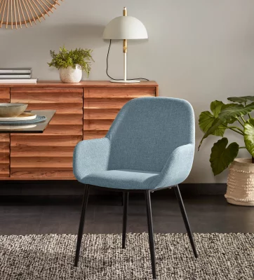 Стул с подлокотниками Konna 59X52X83 CM голубой 6