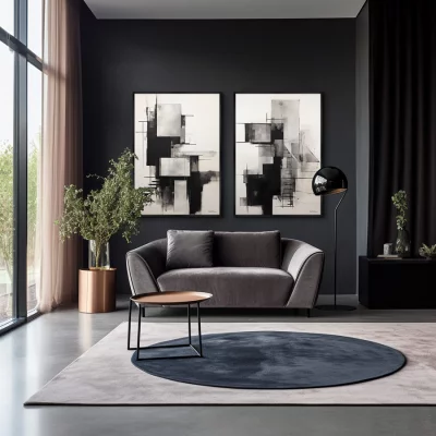 Набор из двух постеров на холсте In bianco e nero 75X105 / 75X105 CM 4