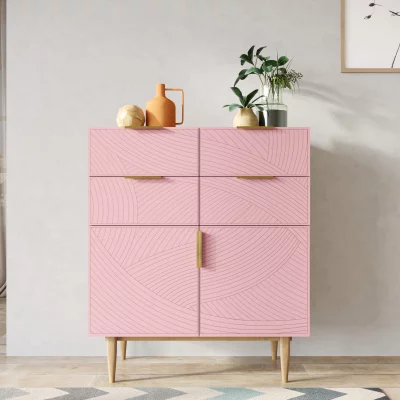 Комод Line 90X60X105 CM pink 4