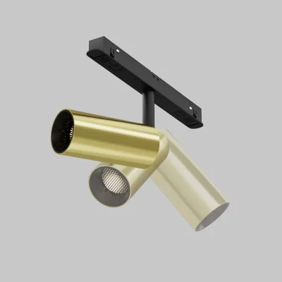 Трековый светильник Focus LED черный/золотой 10