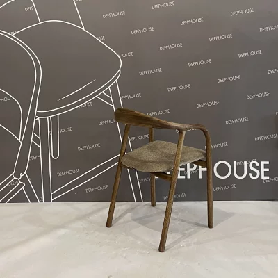 Стул Лугано бежево-коричневая ткань дуб тон терра 51X55X78 CM 10