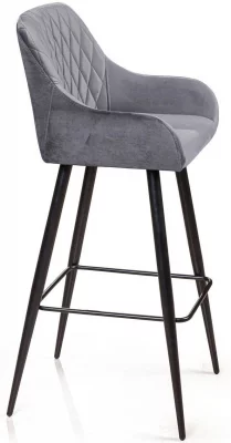 Стул барный Robert 48X49X103 CM серый 3
