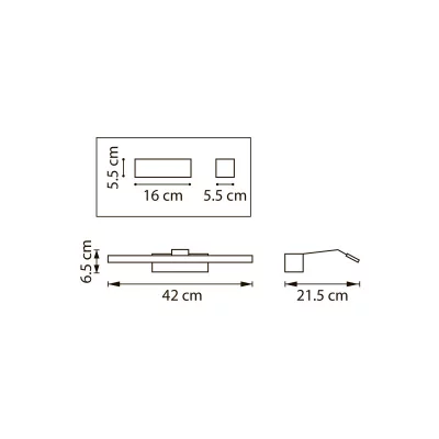 Настенная подсветка Muro Spec 42X21X6 CM 3