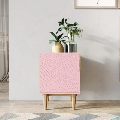 Тумбочка прикроватная Line 40X35X55 CM pink 4