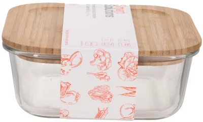Контейнер для хранения с крышкой из бамбука 1100 ml 3