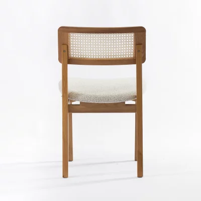 Стул Нант из серой ткани и массива дуба натурального 48X51.5X77.5 CM 5