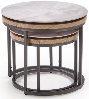Комплект из двух столиков Itaka 54X54X48 / 44X44X38 CM 7