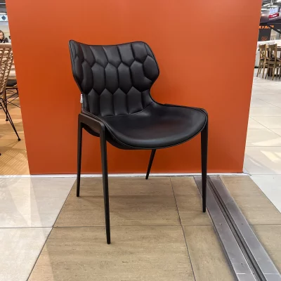 Стул Найроби черная экокожа черные ножки 53X63,5X82 CM 16