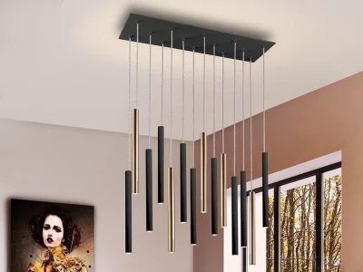 Подвесной светильник Varas золото/черный 82X25X40 CM 11