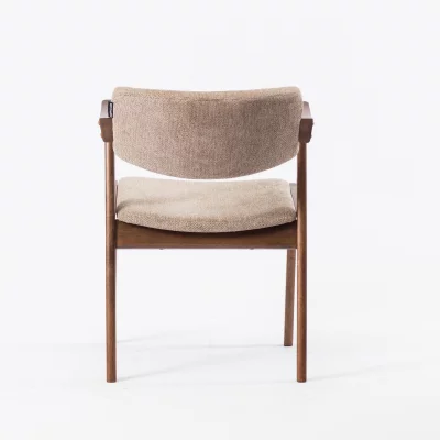 Стул Кай бежево-коричневая ткань ножки орех 51,5X63X73 CM 5