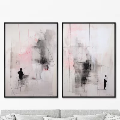 Набор из двух постеров на холсте Asian Etudes 75X105 / 75X105 CM 8