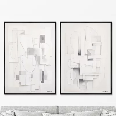 Набор из двух постеров на холсте Search for the shapes 75X105 / 75X105 CM 8