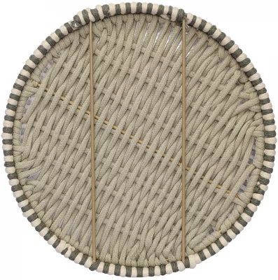 Корзина плетеная Dholak Grey Ethnic 35X35X45 CM 8
